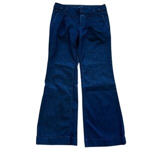 Banana Republic Classic Wide Leg Pleated Jeans 8